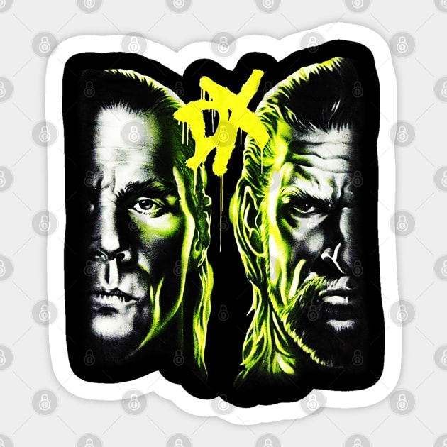 Shawn Michaels - Triple H - DX - WWF Wrestling Sticker by nicklower